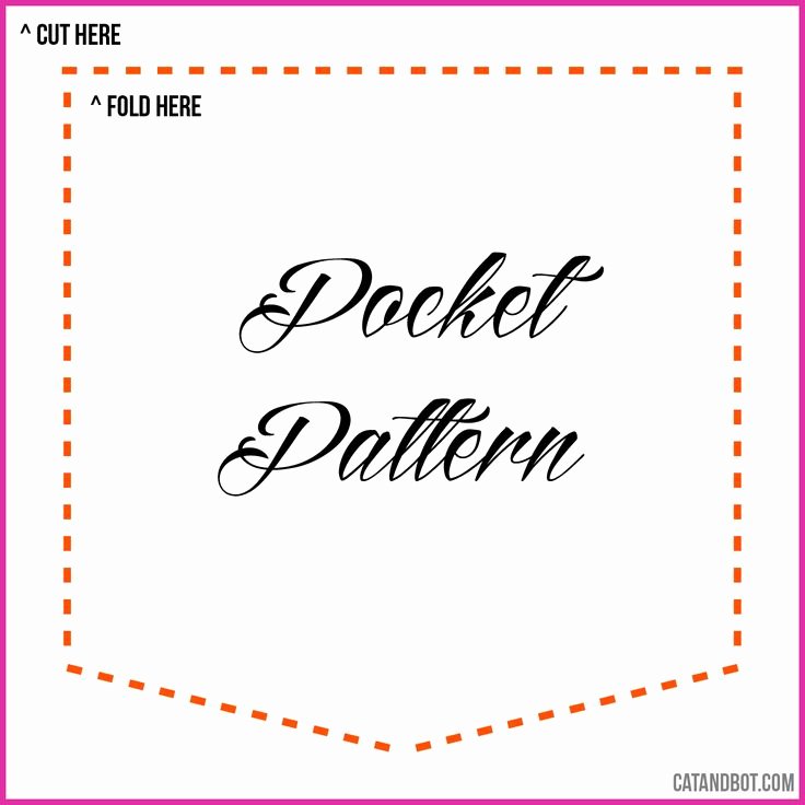 Pocket Shirt Template Inspirational Pocket Pattern for Diy Pocket Tee
