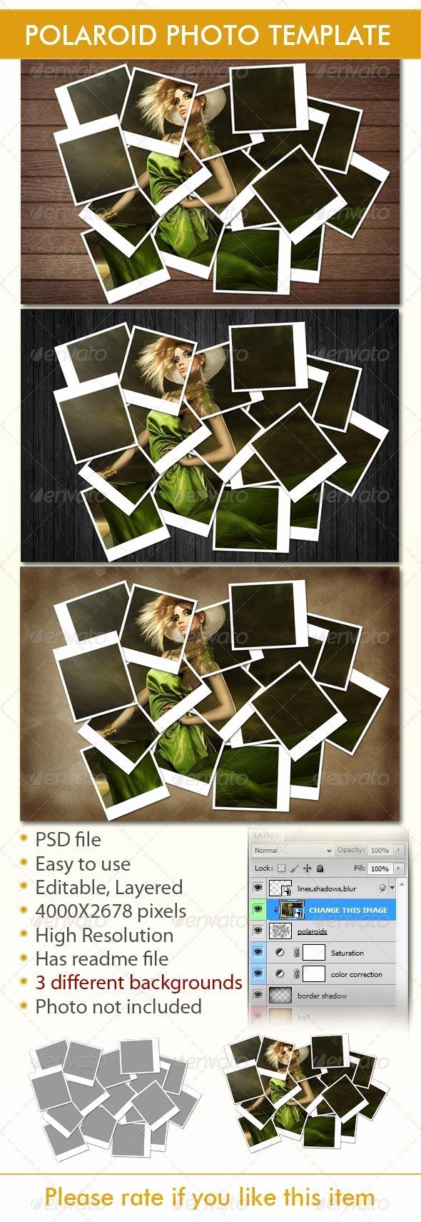 Polaroid Frame Psd Elegant 20 Polaroid Mockup Psd Templates Collection