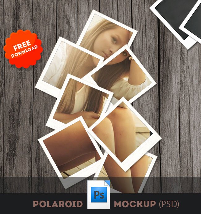 Polaroid Frame Psd Inspirational 20 Polaroid Mockup Psd Templates Collection