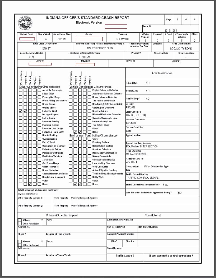 Police Accident Report form Fresh How to Get &amp; Read Your Indiana Car Accident Report