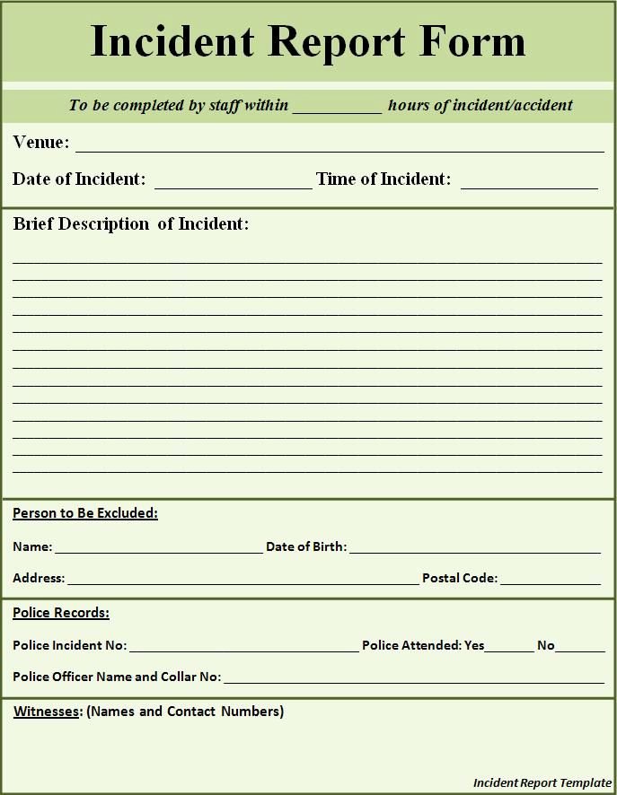 Police Accident Report form Fresh Printable Sample Police Report Template form