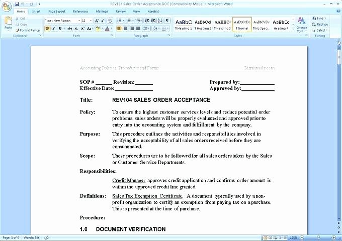Policy and Procedure Manual Template Free Download Awesome Accounting Policy Manual Template Pccc