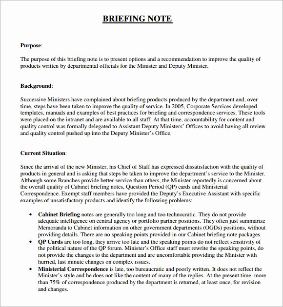 Policy Brief Template Microsoft Word Elegant 6 Briefing Note Samples Pdf Word