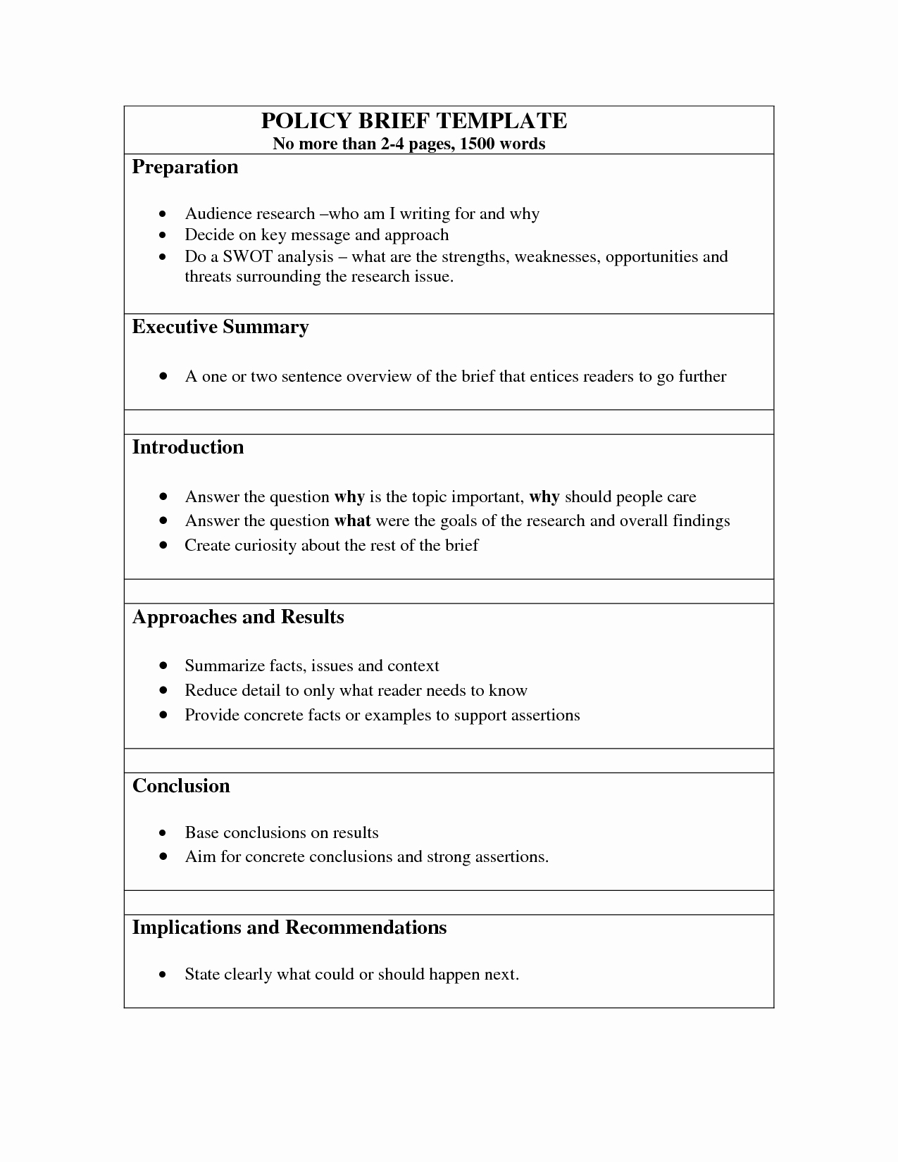 Policy Brief Template Microsoft Word New Globalcitizenchs