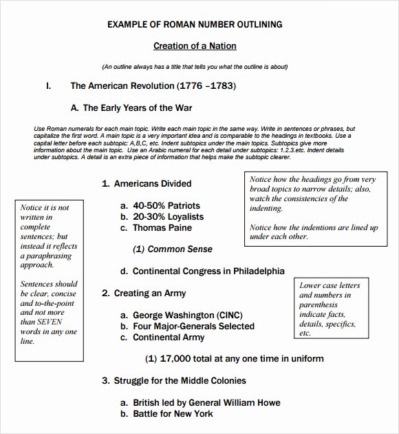 Policy Brief Template Microsoft Word Unique formal Outline Template 6 Download Free Documents In