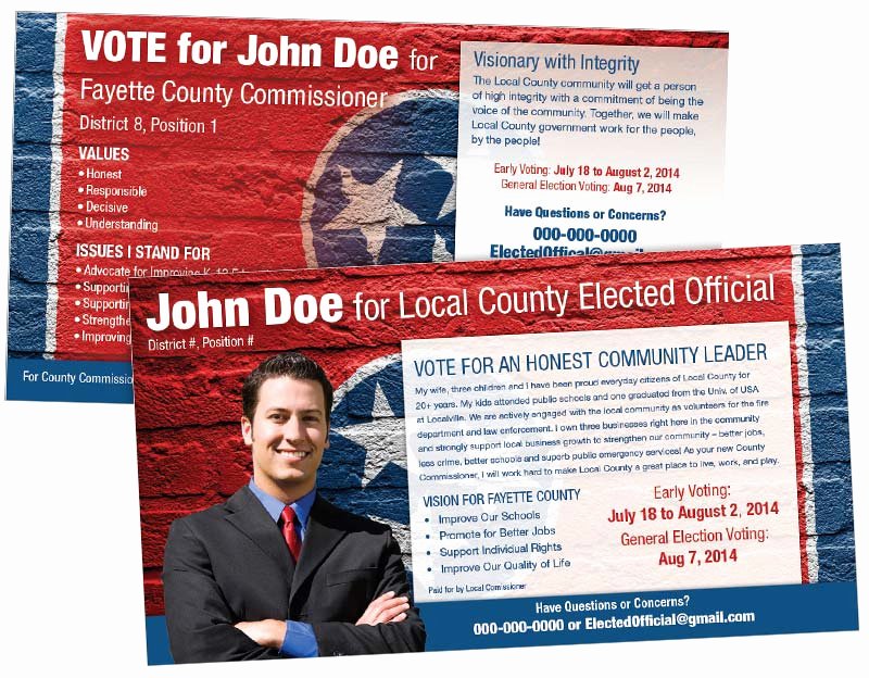 Political Mailers Template Awesome Political Postcards Political Marketing