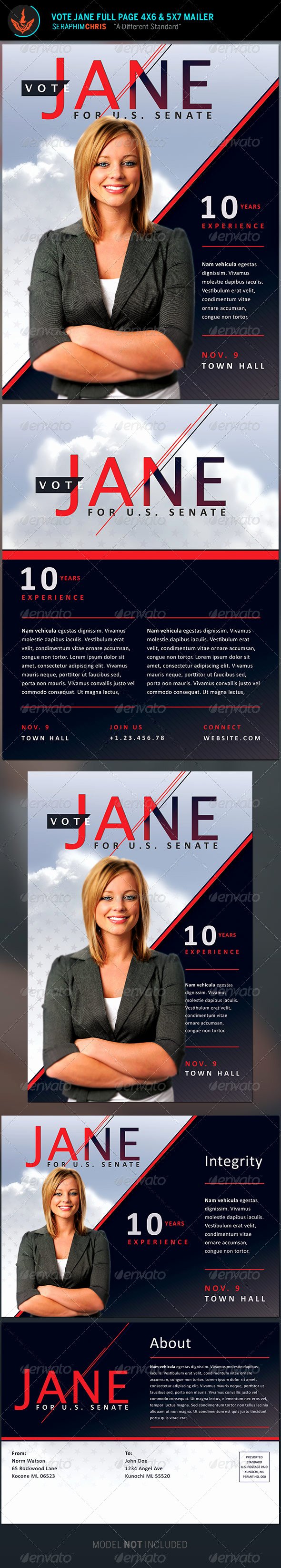 Political Mailers Template Elegant Jane Political Flyer and Mailer Template by Seraphimchris