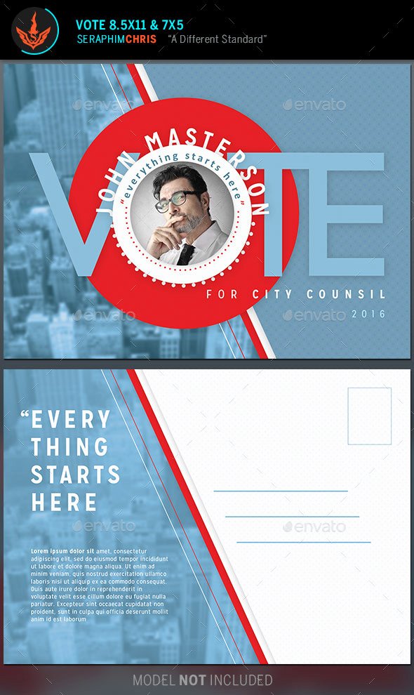 Political Mailers Template Luxury Vote Political Flyer Mailer Template