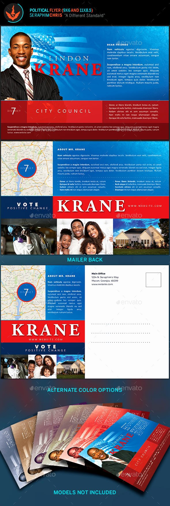 Political Mailers Template Unique Political 6x9 Flyer Template by Seraphimchris