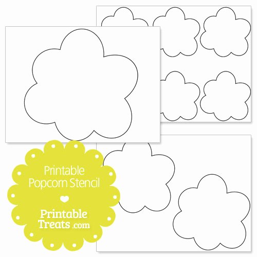 Popcorn Template for Bulletin Board Luxury Popcorn Clipart Template Pencil and In Color Popcorn