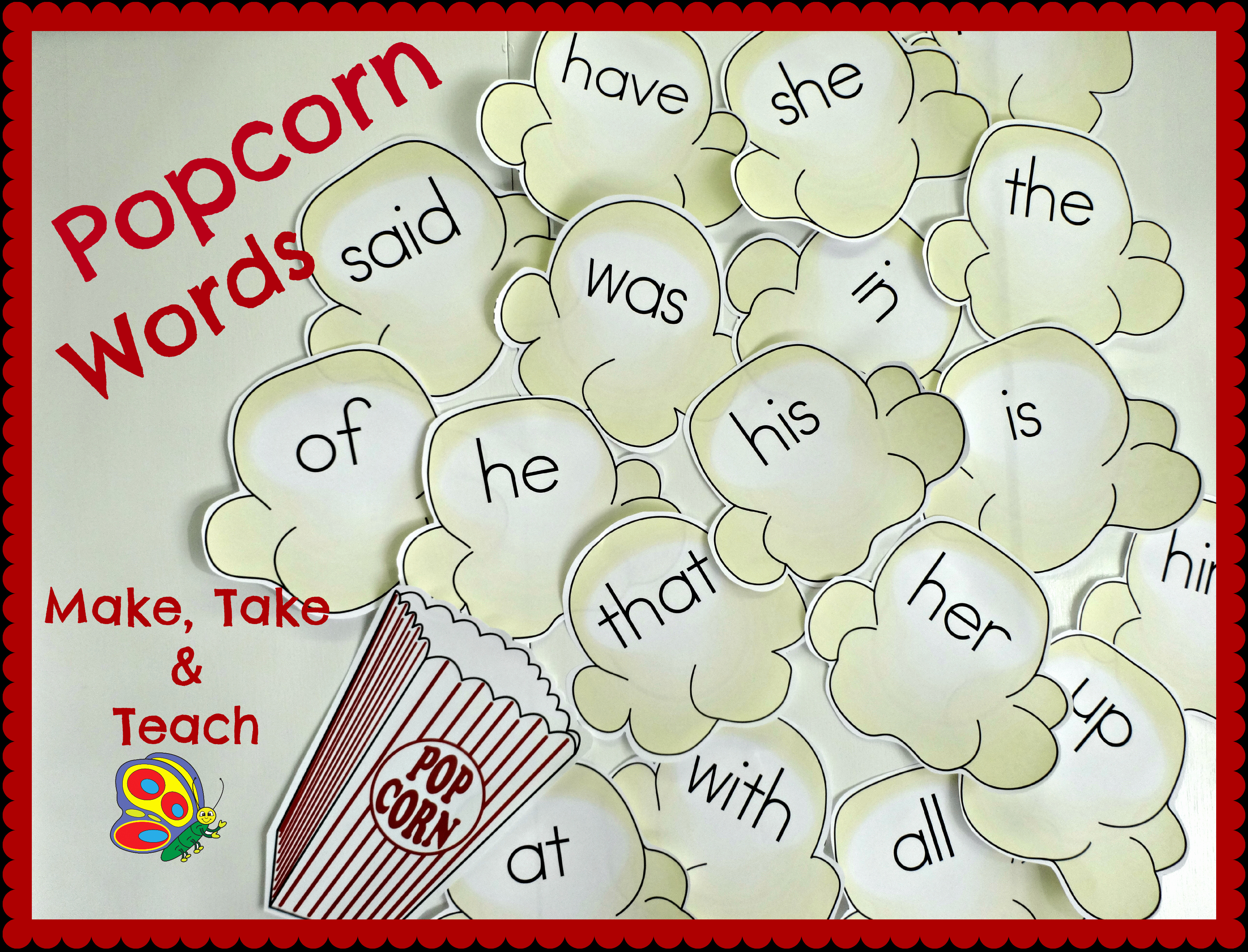 Popcorn Template for Bulletin Board New Popcorn Words Video Search Engine at Search