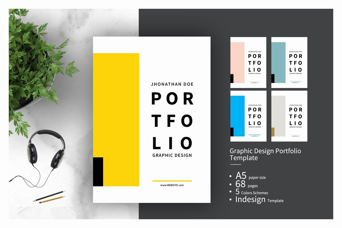 Portfolio Cover Pages Templates Awesome Graphic Design Portfolio Template Brochure Templates