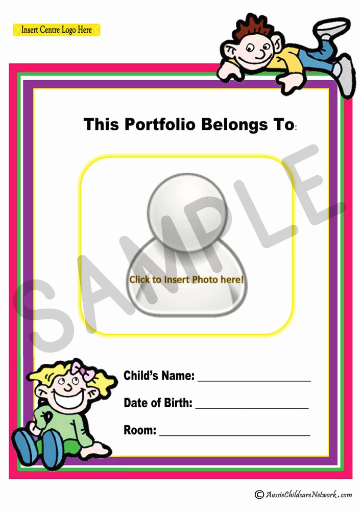 Portfolio Cover Pages Templates Elegant Portfolio Coverpage Aussie Childcare Network