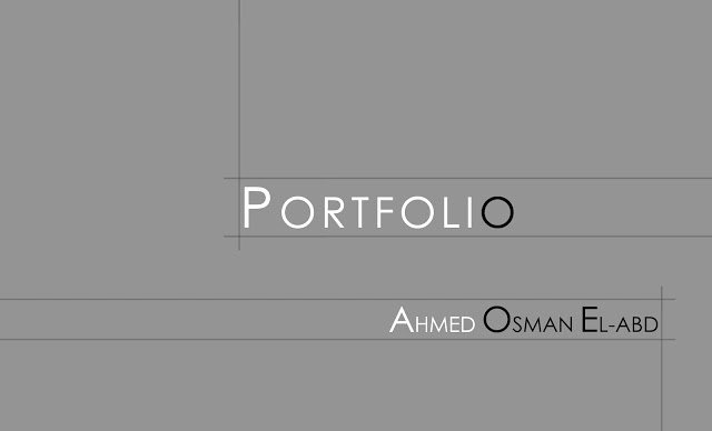 Portfolio Cover Pages Templates Fresh Ahmed Osman Portfolio