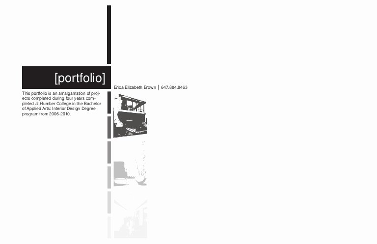 Portfolio Cover Pages Templates Lovely Interior Design Portfolio