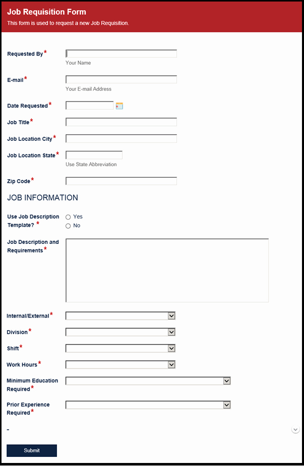 Position Requisition form Template Elegant Library assistant Cover Letter Template