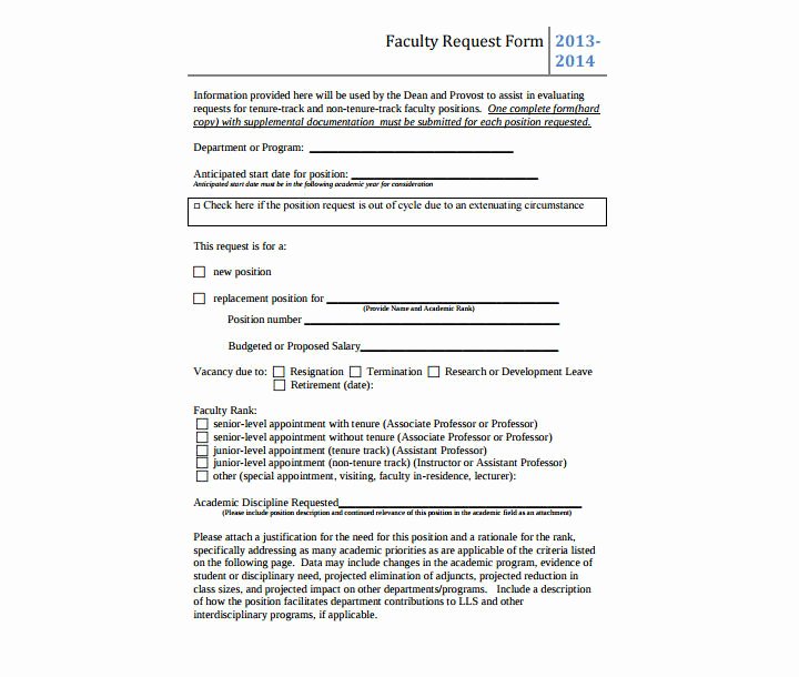 Position Requisition form Template Luxury 9 Position Request forms &amp; Templates Pdf Doc Excel