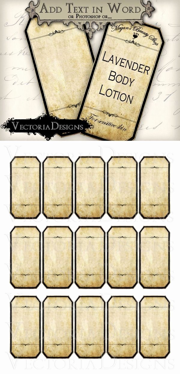 Potion Label Template Inspirational Printable Blank Apothecary Labels