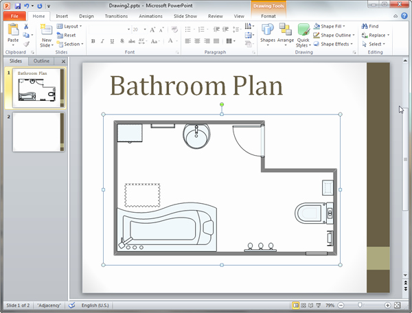 Powerpoint Floor Plan Template Inspirational Bathroom Plan Templates for Powerpoint