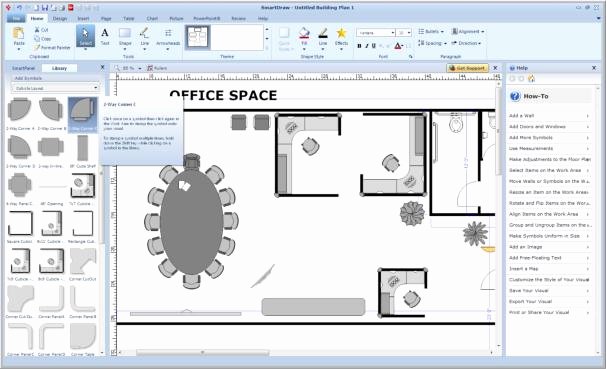 Powerpoint Floor Plan Template Inspirational Make Charts forms Maps and More with Smartdraw Vp