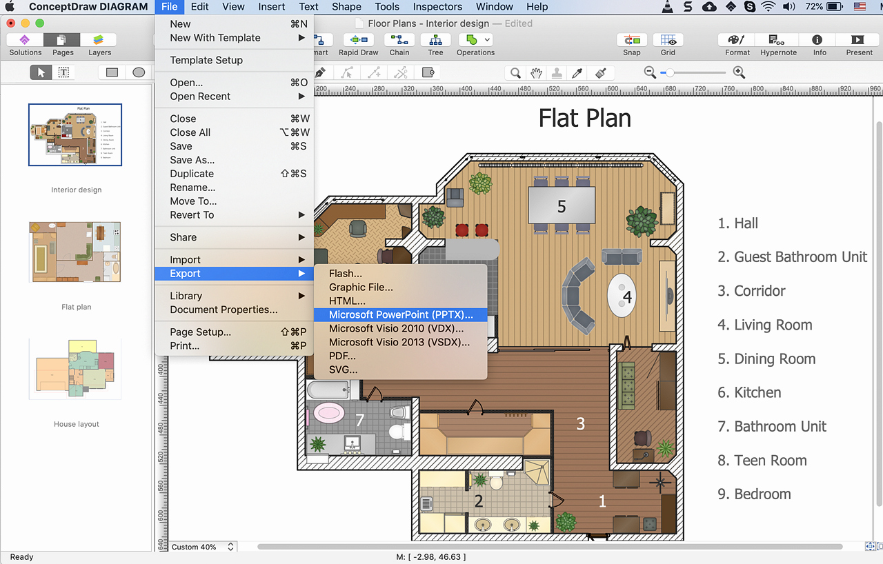 Powerpoint Floor Plan Template Inspirational Powerpoint Presentation Of A Floor Plan