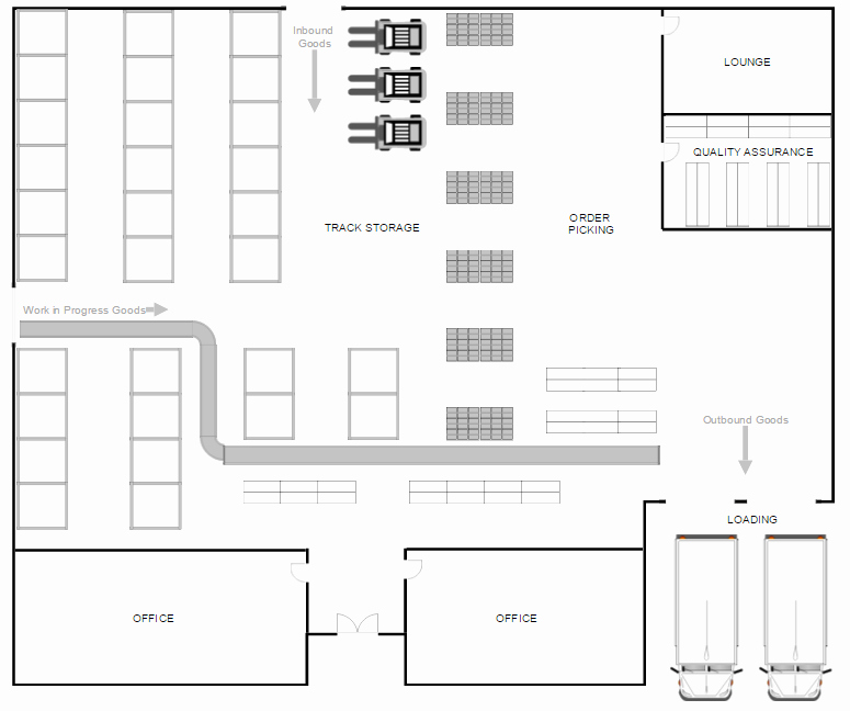 Powerpoint Floor Plan Template New Warehouse Layout Design software Free Download