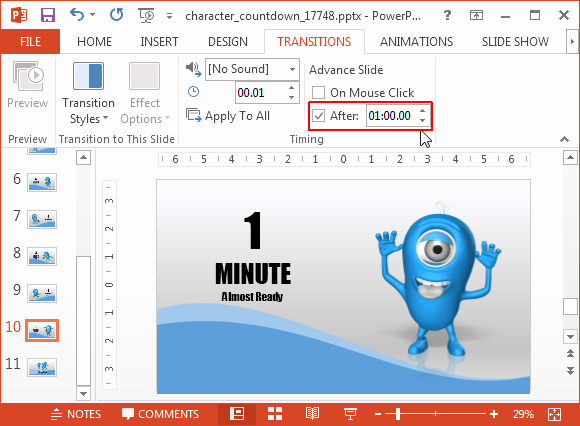 Powerpoint Timer Template Elegant Countdown Powerpoint Template with 10 Minutes Timer