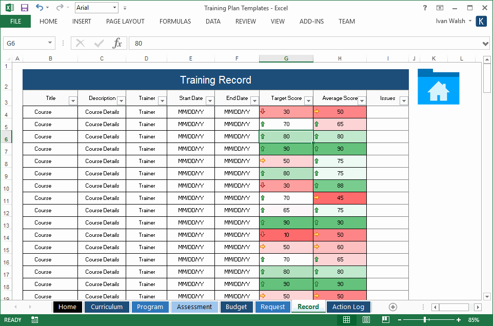 Practice Schedule Template Awesome Training Plan Template – 20 Page Word &amp; 14 Excel forms