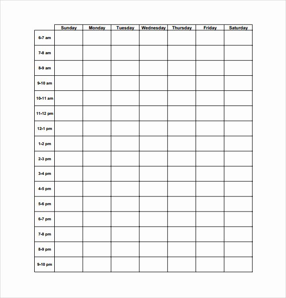 Practice Schedule Template Fresh 9 Time Schedule Samples