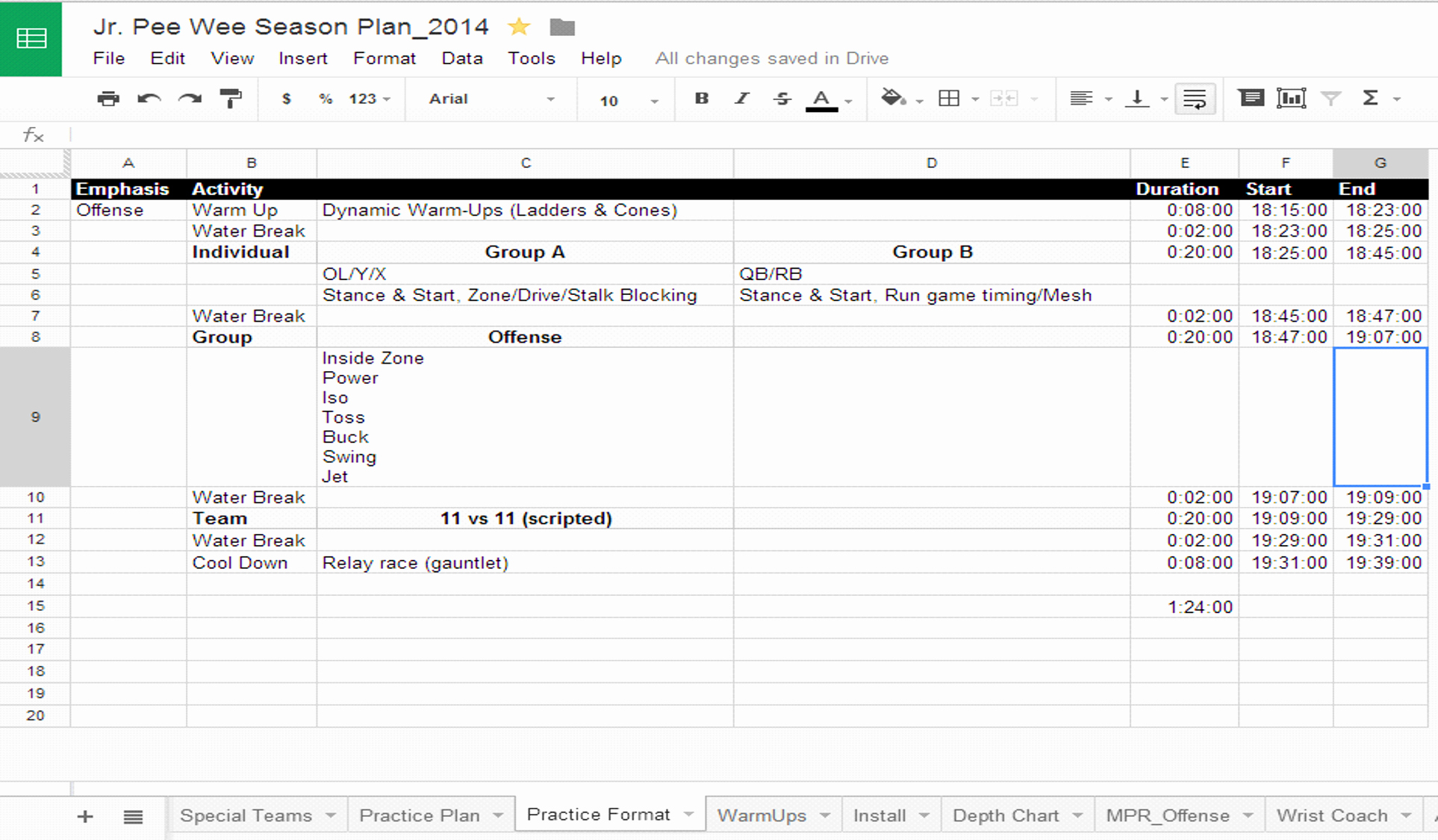 Practice Schedule Template Unique 29 Of Youth Football Practice Schedule Template
