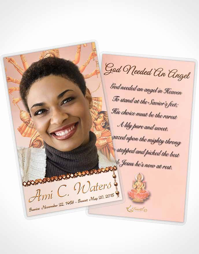 Prayer Card Template Beautiful Bifold order Of Service Obituary Template Brochure Hindu