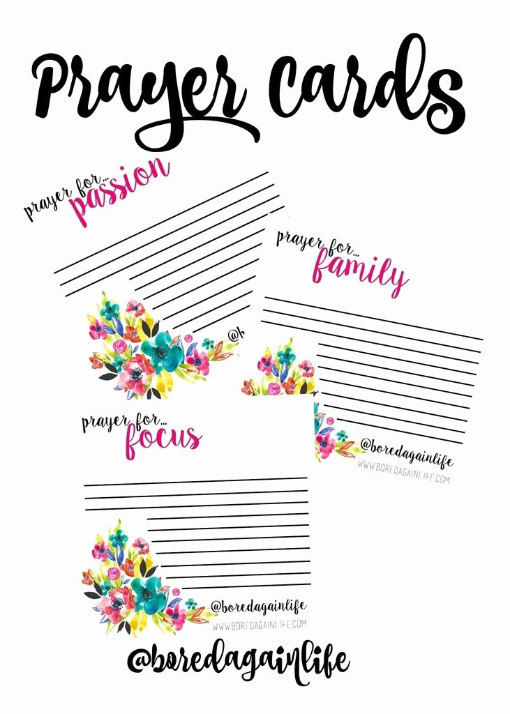 Prayer Card Template New Fervent Prayer Cards Diy Printables