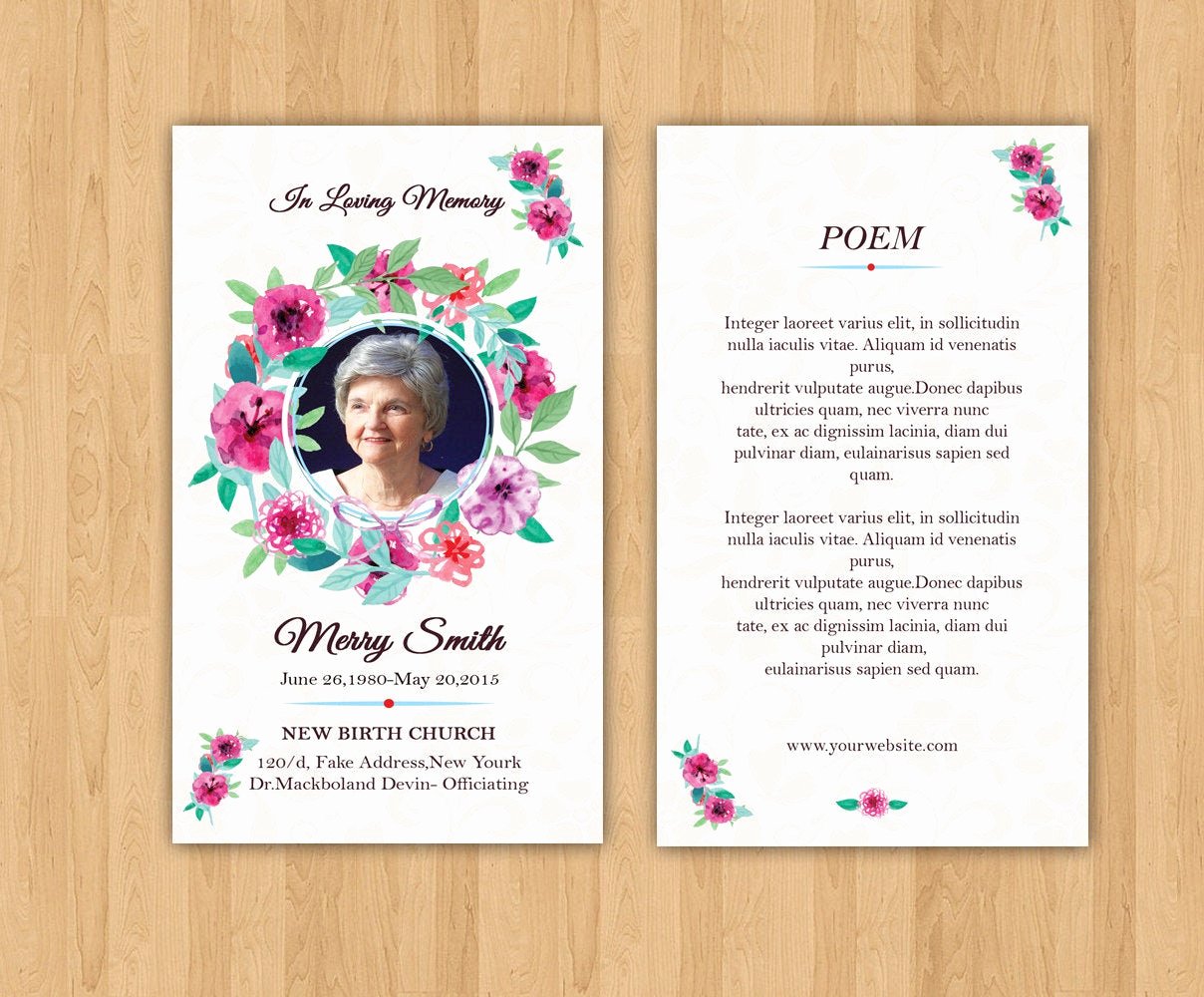 Prayer Card Template New Funeral Prayer Card Template Editable Ms Word &amp; Shop