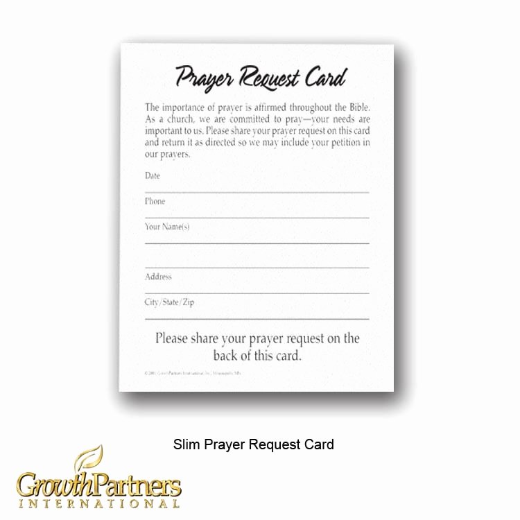 Prayer Card Templates Free Awesome Prayer Request Cards Growthpartners International