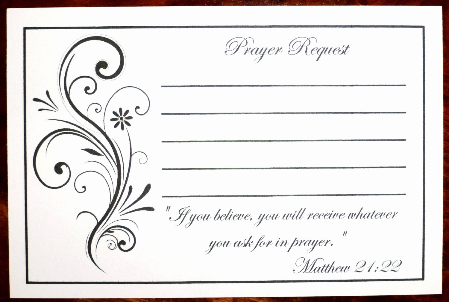 Prayer Card Templates Free Fresh Pack Of 100 Prayer Request Cards