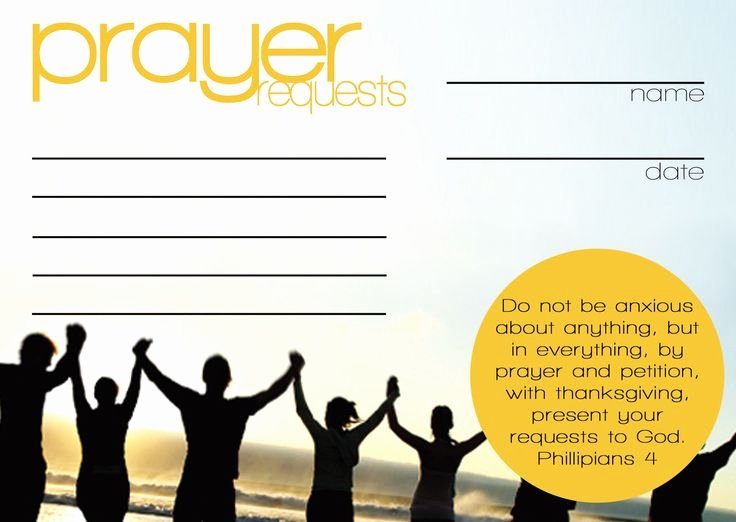 Prayer Card Templates Free Luxury Prayer Request Cards Templates