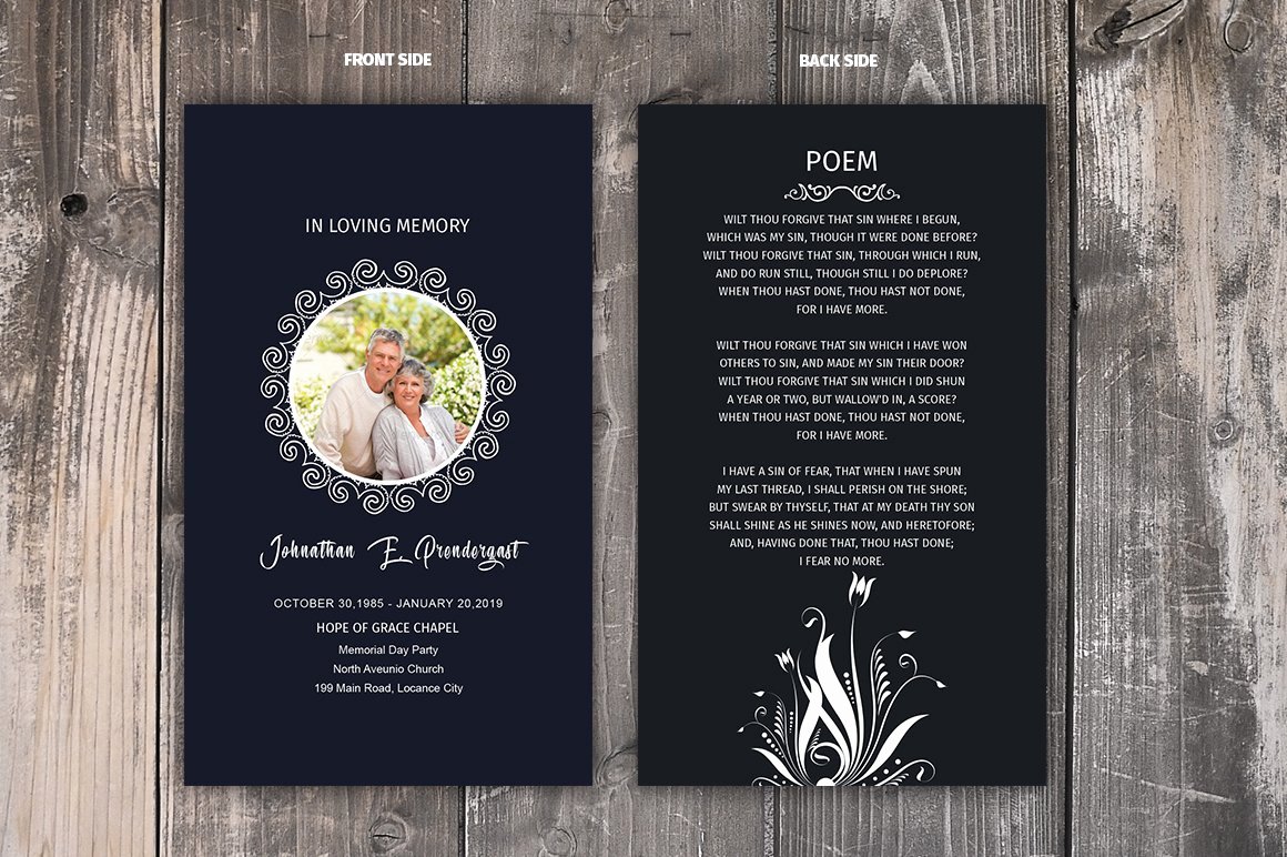 Prayer Cards Template Fresh Funeral Prayer Card Template Brochure Templates