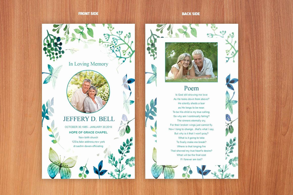 Prayer Cards Template Fresh Funeral Prayer Card Template Card Templates Creative
