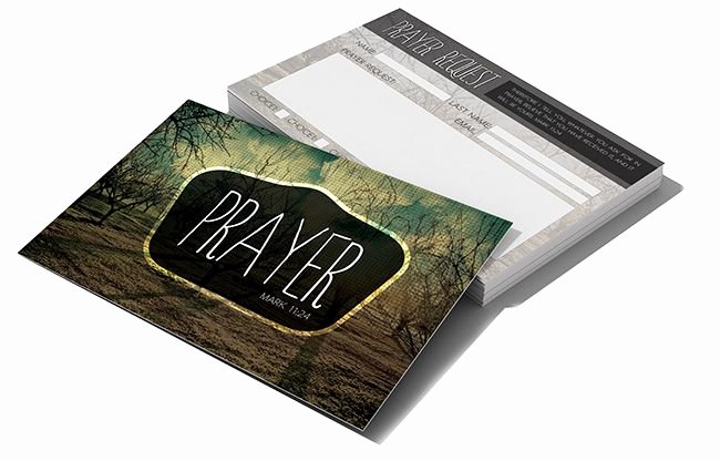 Prayer Cards Template Luxury Prayer Request Card Christian Graphic Design