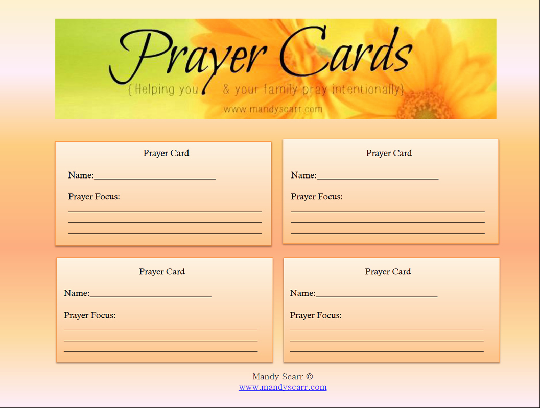 Prayer Cards Template Unique Printable Prayer Cards – Craftbnb