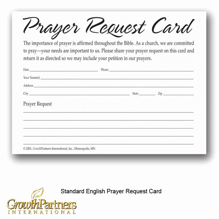 Prayer Request Cards Free Printables Awesome Prayer Request Cards Growthpartners International