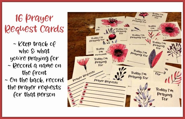 Prayer Request Cards Free Printables Elegant Prayer Card Set for Moms Homeschool Printables for Free