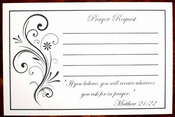 Prayer Request Cards Free Printables Inspirational Packs Of Prayer Request Cards Prayer List