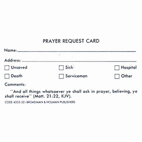 Prayer Request Cards Template Elegant Prayer Request Cards Pkg Of 100