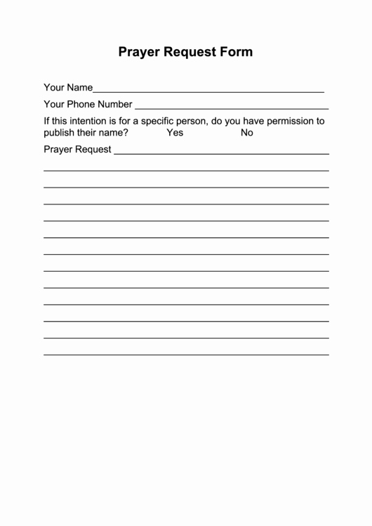 Prayer Request Cards Template Inspirational top Prayer Request form Templates Free to In Pdf