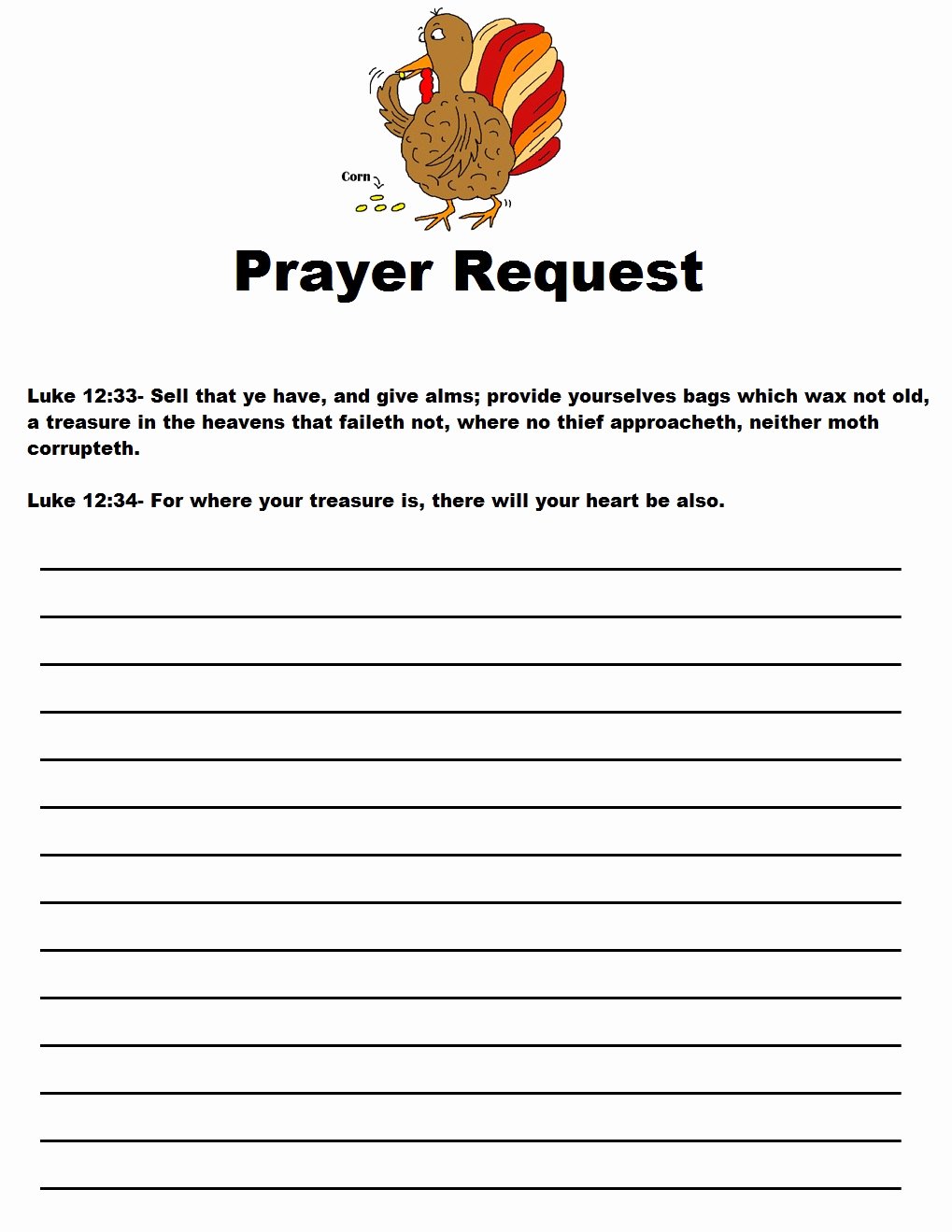Prayer Request Cards Template Lovely Thanksgiving Legend Sunday School Lesson