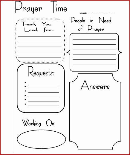 Prayer Request forms Templates Fresh Prayer Journal Template