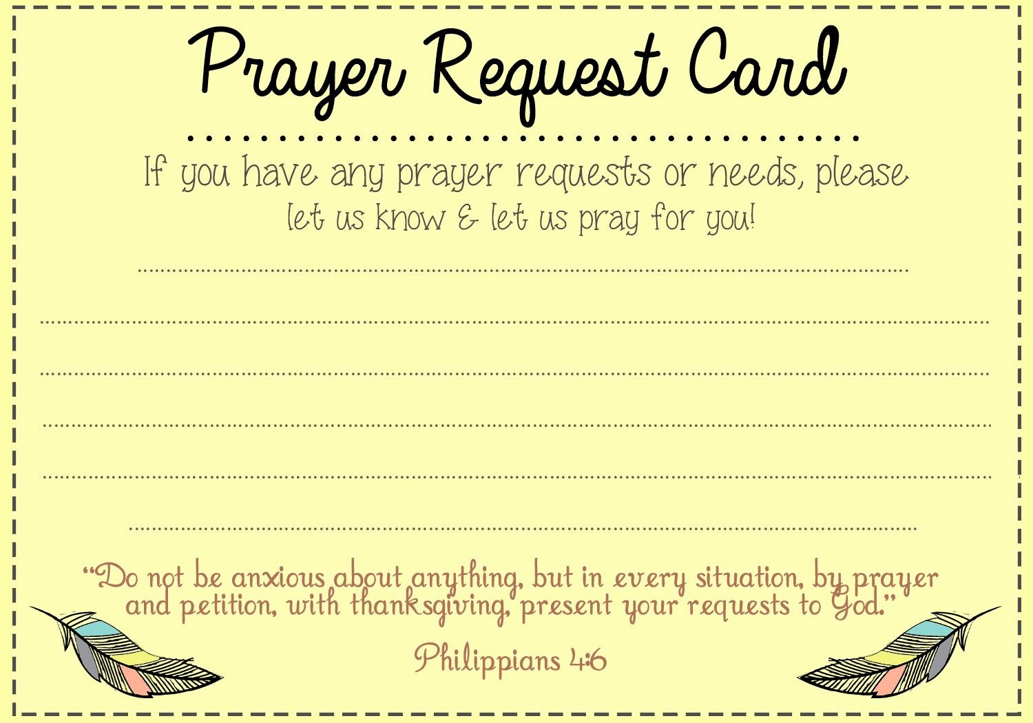 Prayer Request forms Templates New Prayer Request Card Idea Mops Pinterest