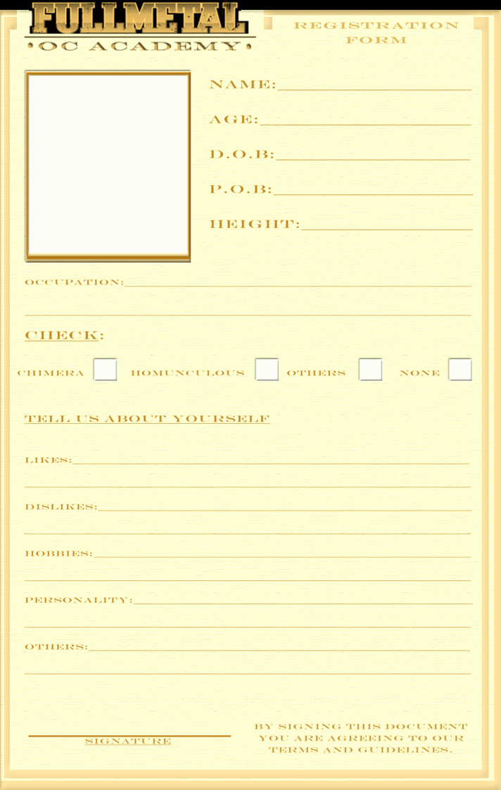 Pre order form Template Inspirational Registration form Template by Bitter Cherry On Deviantart