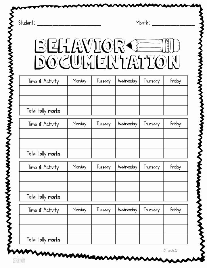 Preschool Discipline Policy Template Beautiful Printable Behavior Charts for Elementary Students